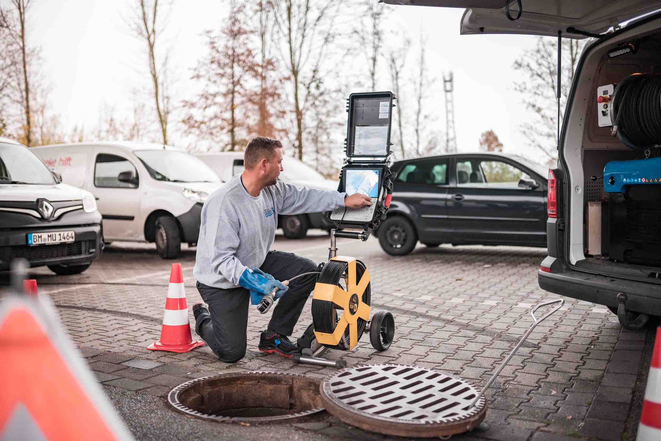 Einsatzfoto der Kanal- und Rohrreinigung Bieber GmbH